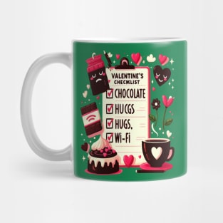 Funny valentines day sayings shirt vaentines day checklist Mug